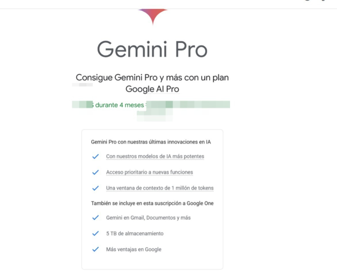 (PO) GEMINI PRO GOOGLE AI PRO 120 DIAS O 4 MESES REVENTA,  ACTIVAIONES A CORREO SOLO REVENTA , SOLO CON CREDITOS, ENTREGA AL WHATSAPP